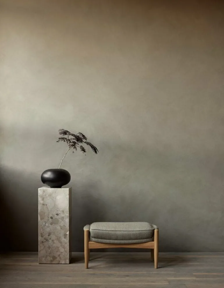 Audo Copenhagen Plinth Pedestal stand, black Marquina marble