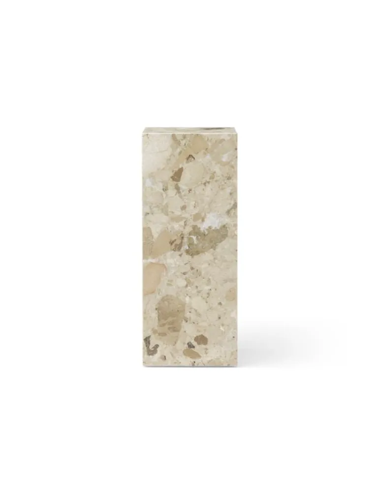 Audo Copenhagen Plinth Pedestal stand, Kunis Breccia marble