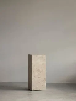 Audo Copenhagen Plinth Pedestal stand, Kunis Breccia marble