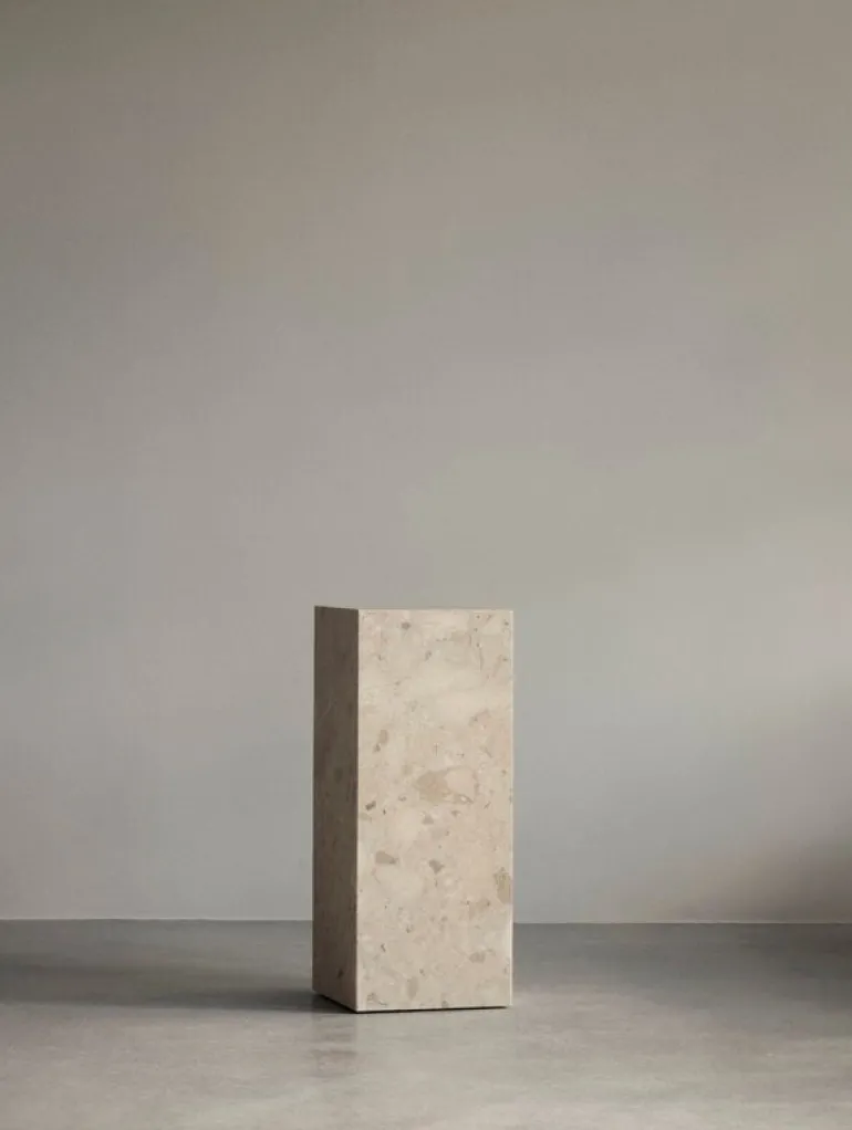 Audo Copenhagen Plinth Pedestal stand, Kunis Breccia marble