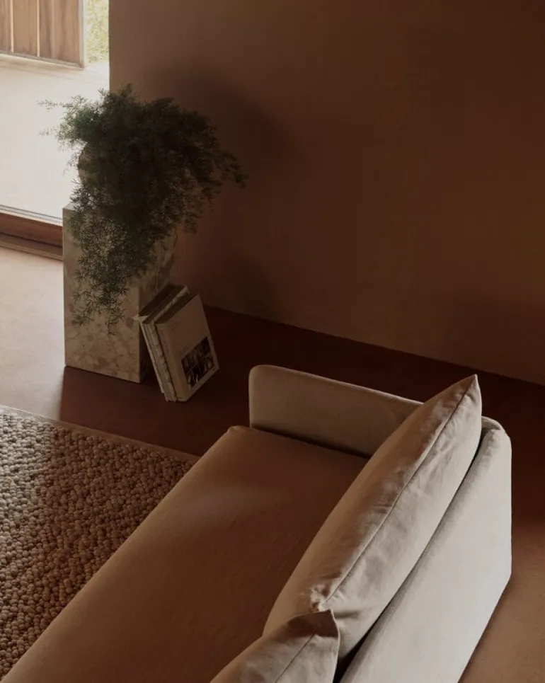 Audo Copenhagen Plinth Pedestal stand, Kunis Breccia marble