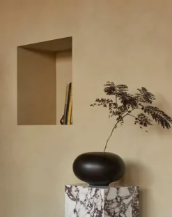 Audo Copenhagen Plinth Pedestal stand, Calacatta Viola marble