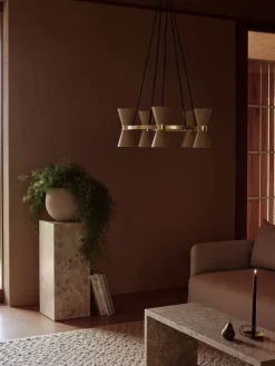 Audo Copenhagen Plinth Pedestal stand, white Carrara marble