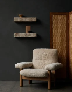 Audo Copenhagen Plinth shelf, Kunis Breccia marble