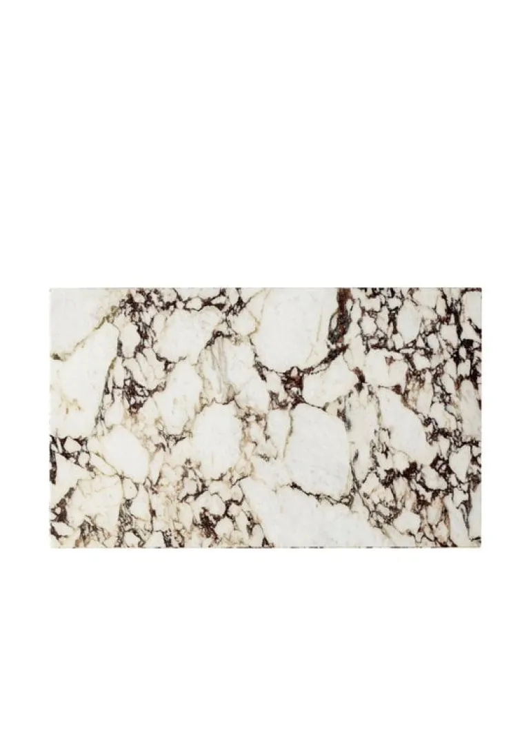 Audo Copenhagen Plinth table, low, Calacatta Viola