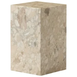 Audo Copenhagen Plinth table, high, Kunis Breccia marble