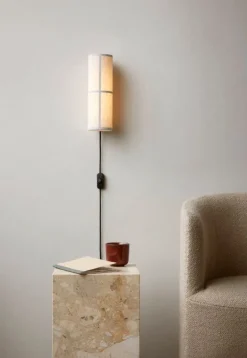 Audo Copenhagen Plinth table, high, Kunis Breccia marble