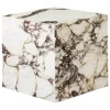 Audo Copenhagen Plinth table, cube, Calacatta Viola marble
