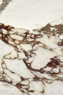 Audo Copenhagen Plinth table, cube, Calacatta Viola marble