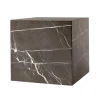 Audo Copenhagen Plinth table, cube, grey Kendzo marble