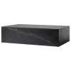 Audo Copenhagen Plinth table, low, black Marquina marble