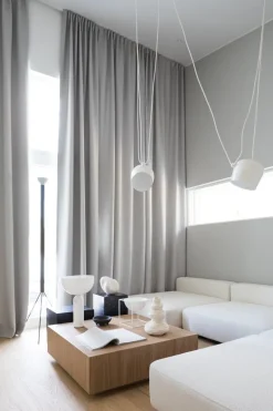 Audo Copenhagen Plinth table, high, black Marquina marble