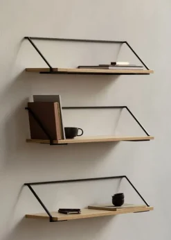 Audo Copenhagen Rail shelf, oak - black