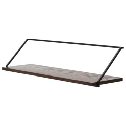 Audo Copenhagen Rail shelf, dark stained oak - black