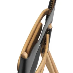 Audo Copenhagen Saxe lounge chair, oiled oak - black leather