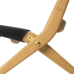 Audo Copenhagen Saxe lounge chair, oiled oak - black leather