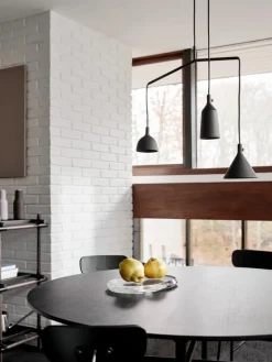 Audo Copenhagen Snaregade table, round, 138 cm, black oak