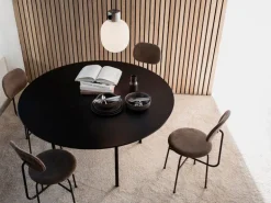 Audo Copenhagen Snaregade table, round, 138 cm, black oak