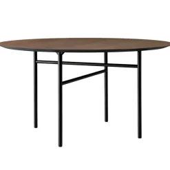 Audo Copenhagen Snaregade table, round, 138 cm, dark stained oak