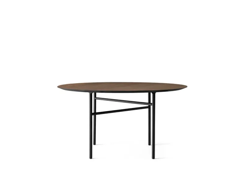 Audo Copenhagen Snaregade table, round, 138 cm, dark stained oak