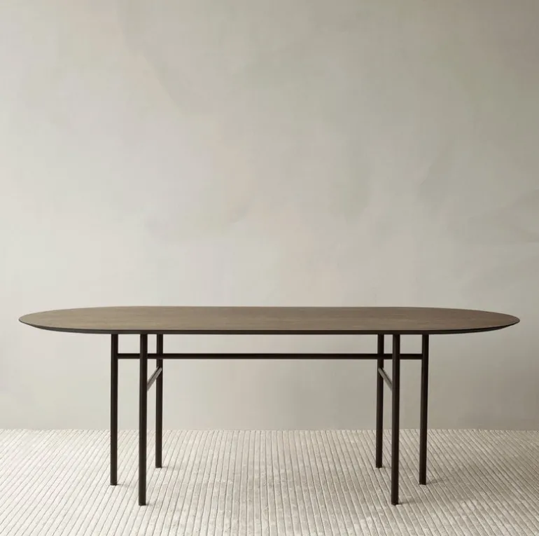 Audo Copenhagen Snaregade table, oval, 210 x 95 cm, dark stained oak