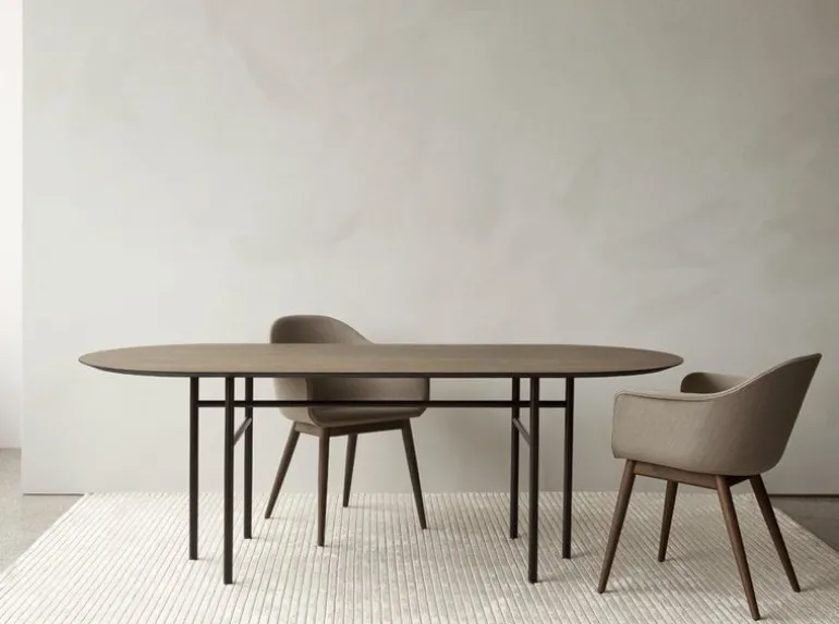 Audo Copenhagen Snaregade table, oval, 210 x 95 cm, dark stained oak