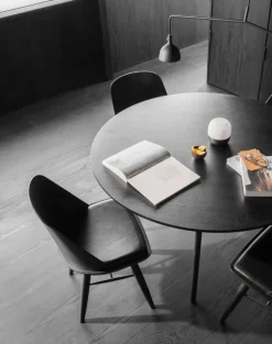 Audo Copenhagen Snaregade table, round, 120 cm, black oak