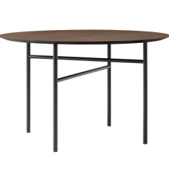 Audo Copenhagen Snaregade table, round, 120 cm, dark stained oak
