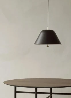 Audo Copenhagen Snaregade table, round, 120 cm, dark stained oak