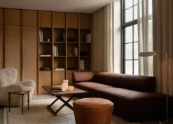 Audo Copenhagen The Tired Man armchair, Moonlight sheepskin