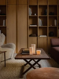 Audo Copenhagen The Tired Man armchair, Moonlight sheepskin