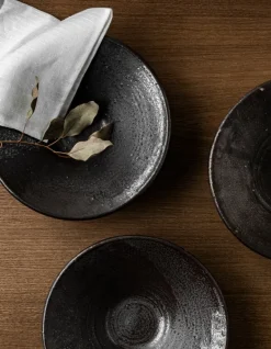 Audo Copenhagen Triptych ceramic bowl, 30 cm, mocha