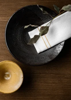 Audo Copenhagen Triptych ceramic bowl, 30 cm, mocha