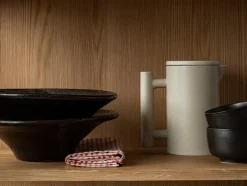 Audo Copenhagen Triptych ceramic bowl, 30 cm, mocha