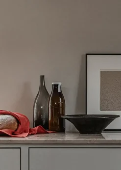 Audo Copenhagen Triptych ceramic bowl, 30 cm, mocha