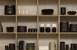 Audo Copenhagen Triptych ceramic bowl, 30 cm, mocha