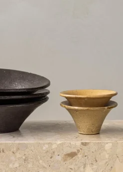 Audo Copenhagen Triptych ceramic bowl, 30 cm, mocha