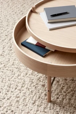 Audo Copenhagen Turning Table, white oak