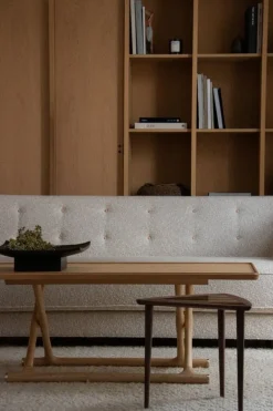 Audo Copenhagen Umanoff Nesting side table, walnut - black