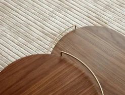 Audo Copenhagen Umanoff side table, 45 cm, walnut - brushed brass