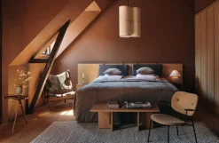 Audo Copenhagen Umanoff side table, 60 cm, walnut - brushed brass