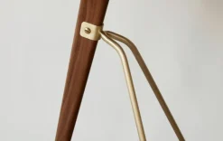 Audo Copenhagen Umanoff side table, 60 cm, walnut - brushed brass