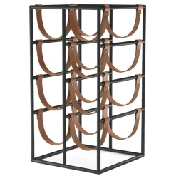 Audo Copenhagen Umanoff wine rack, black - cognac