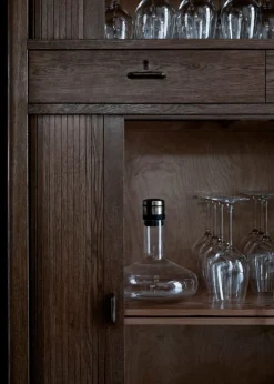 Audo Copenhagen Wine breather, clear - steel