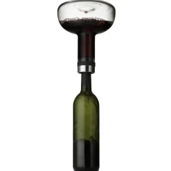 Audo Copenhagen Wine breather, clear - steel