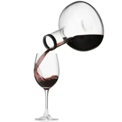 Audo Copenhagen Wine breather, clear - steel