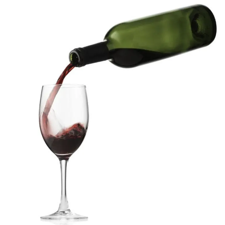 Audo Copenhagen Wine breather, clear - steel