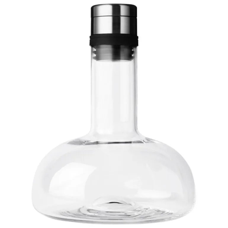 Audo Copenhagen Wine breather, clear - steel