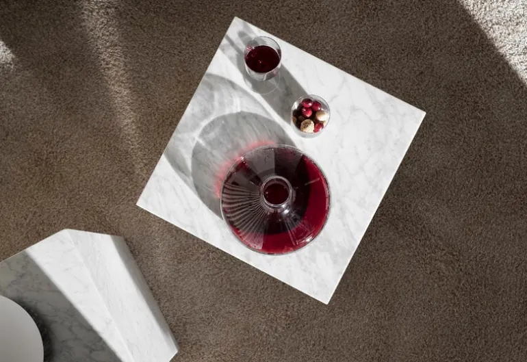 Audo Copenhagen Wine breather, clear - steel