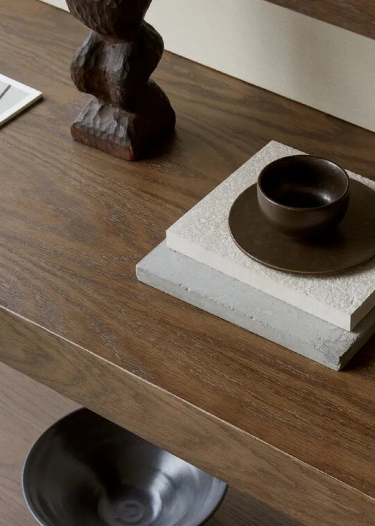 Audo Copenhagen Zet Storage System, H158, black steel - dark stained oak